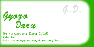 gyozo daru business card