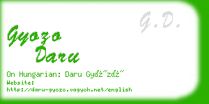 gyozo daru business card